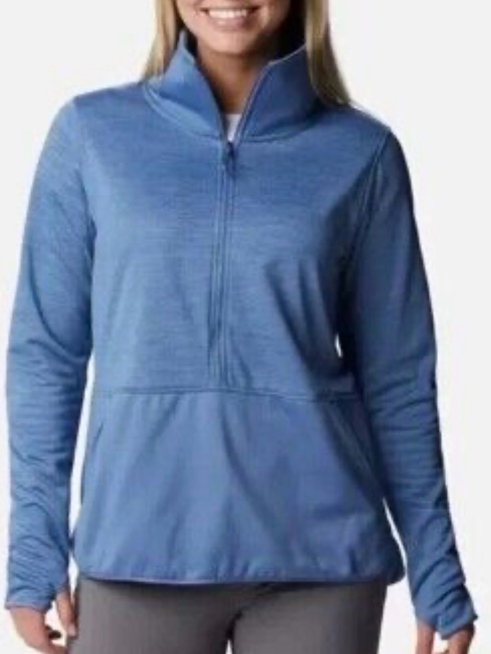 Columbia Women's Sunny Springs Half-Zip Fleece Pullover - Blue - Small NWT